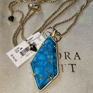 Kendra Scott Bronze turquoise Lilith necklace